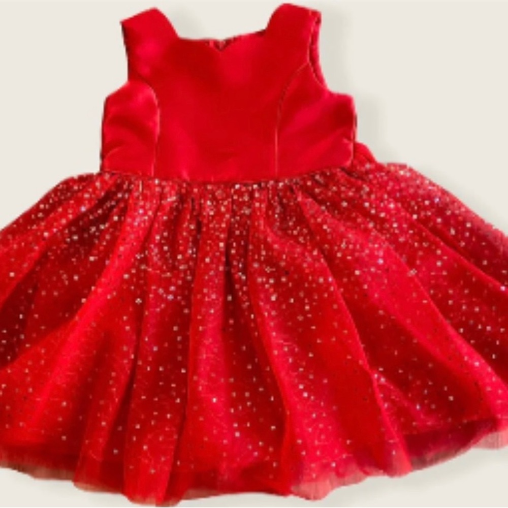 Zunie Girls Size 6 Beautiful Red Holiday Sequined Dress NWT